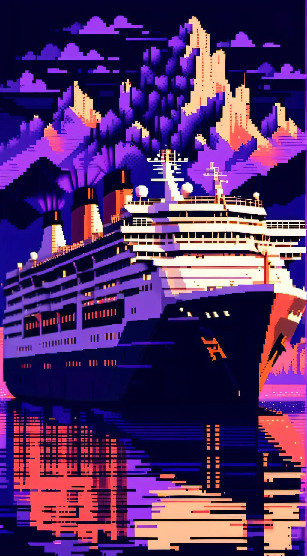 ai character: Cruise ship movie background