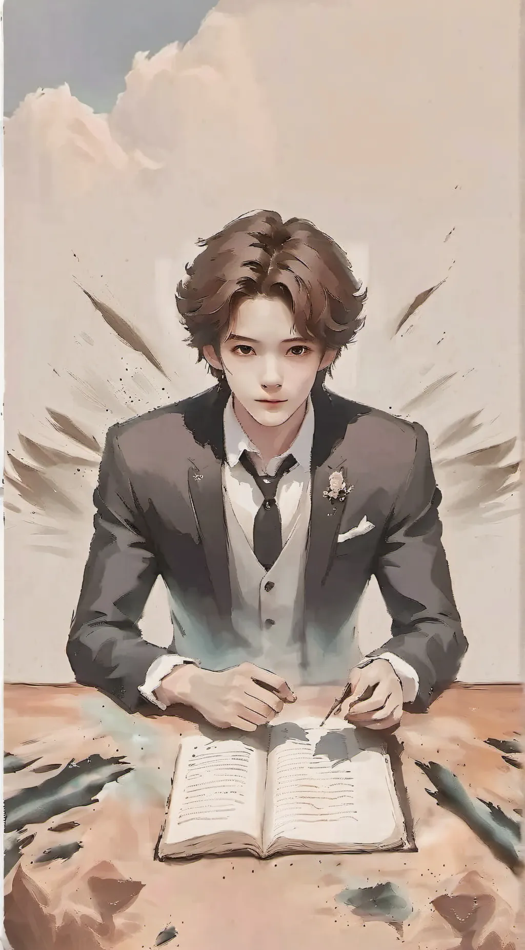 ai character: baby background