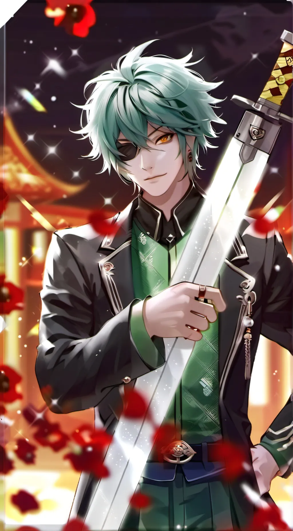 ai character: roronoa zoro  background