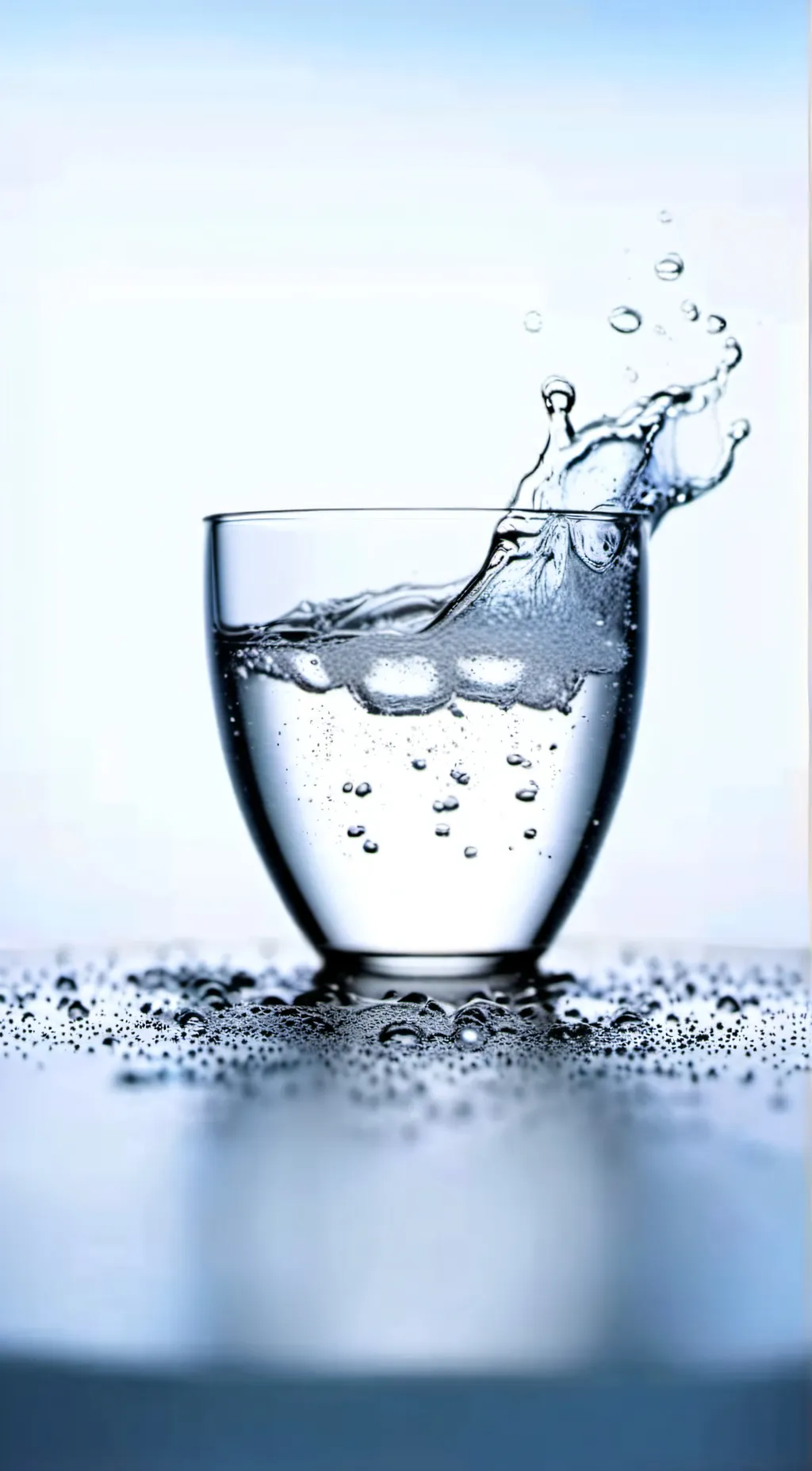 ai character: water background