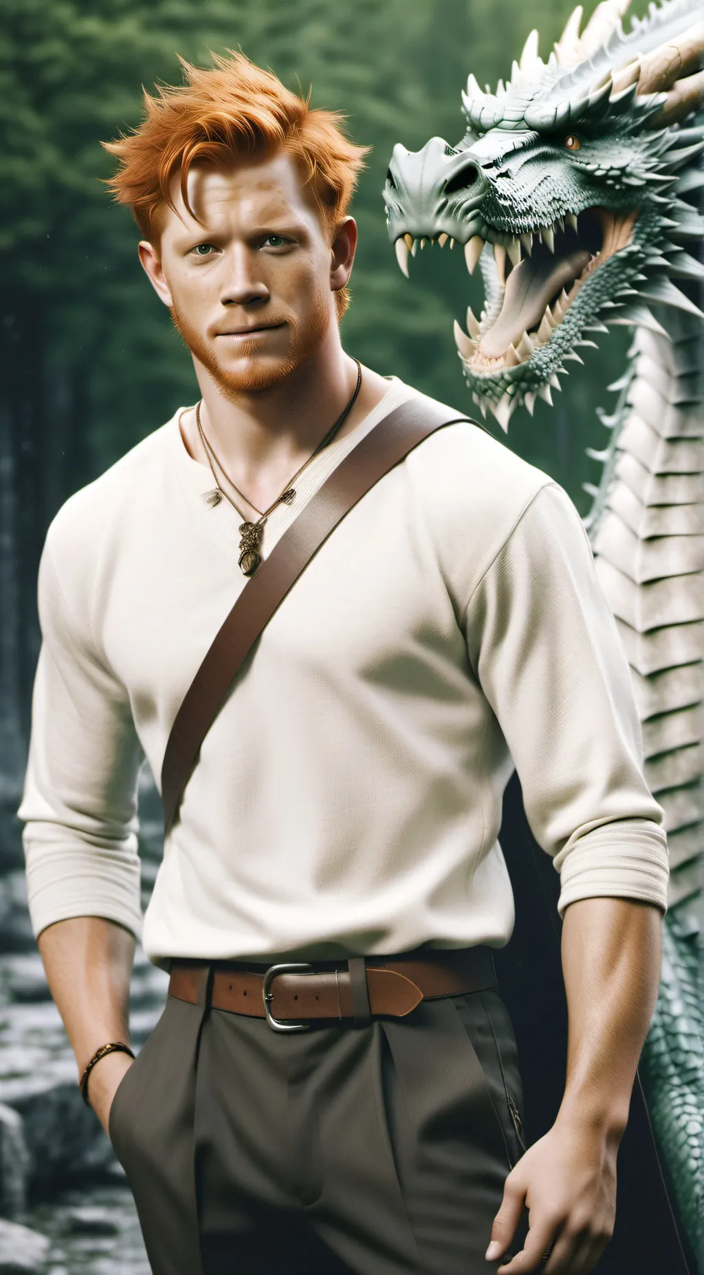 ai character: charlie weasley  background