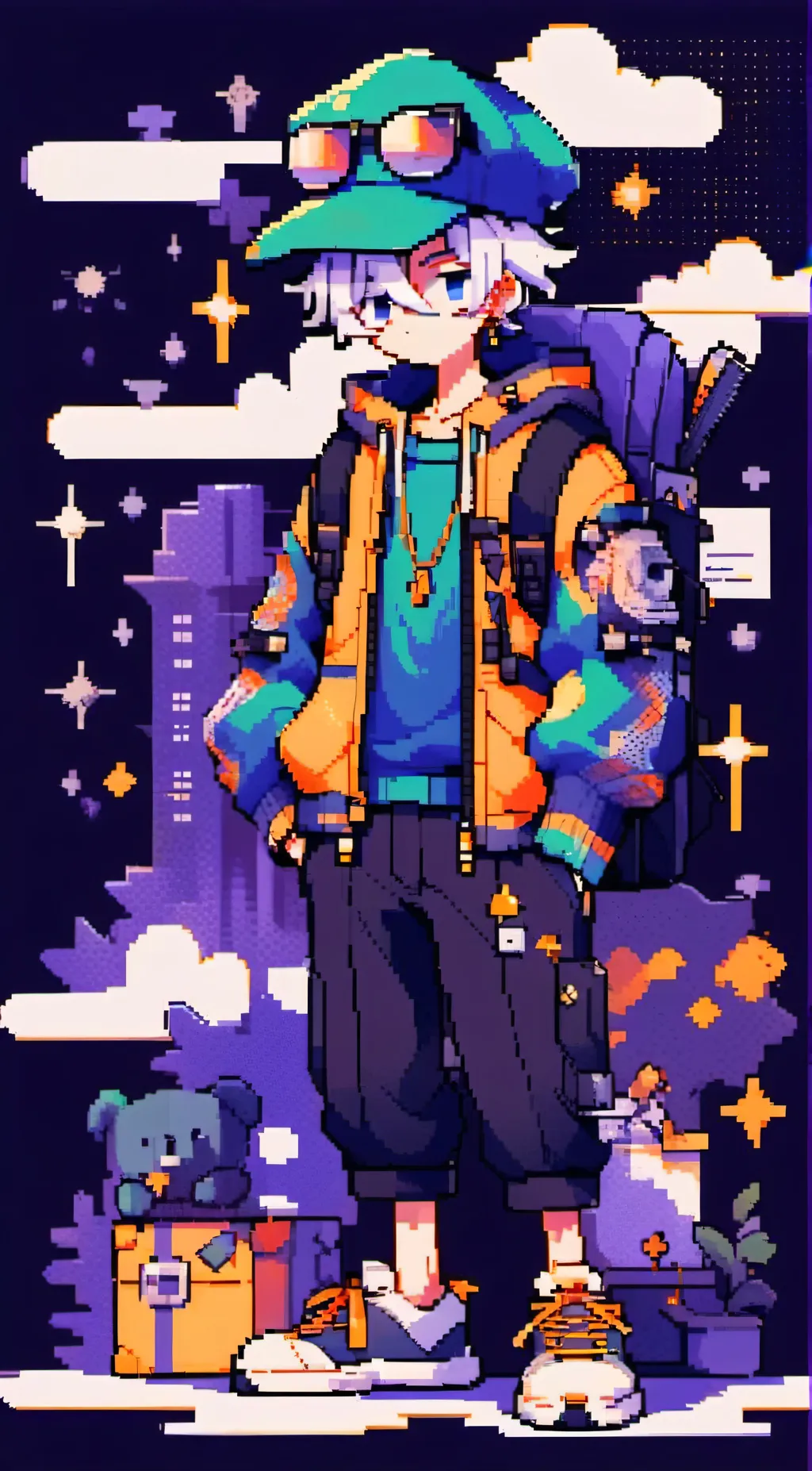 ai character: leeefeee background