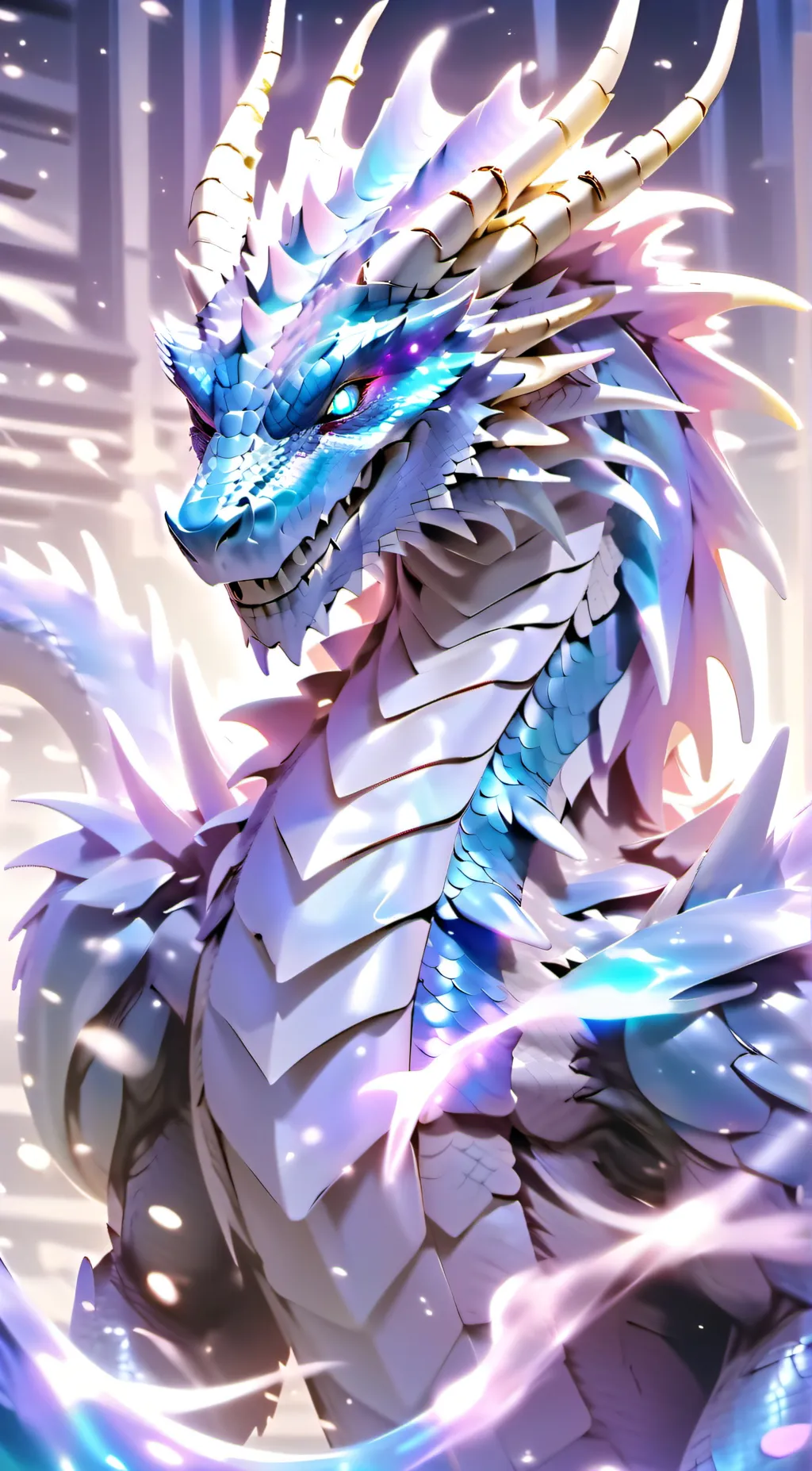 ai character: King blue  background