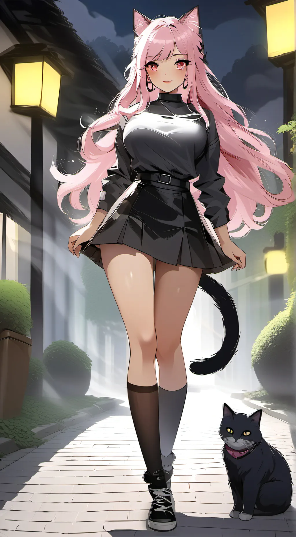 ai character: Sakura background