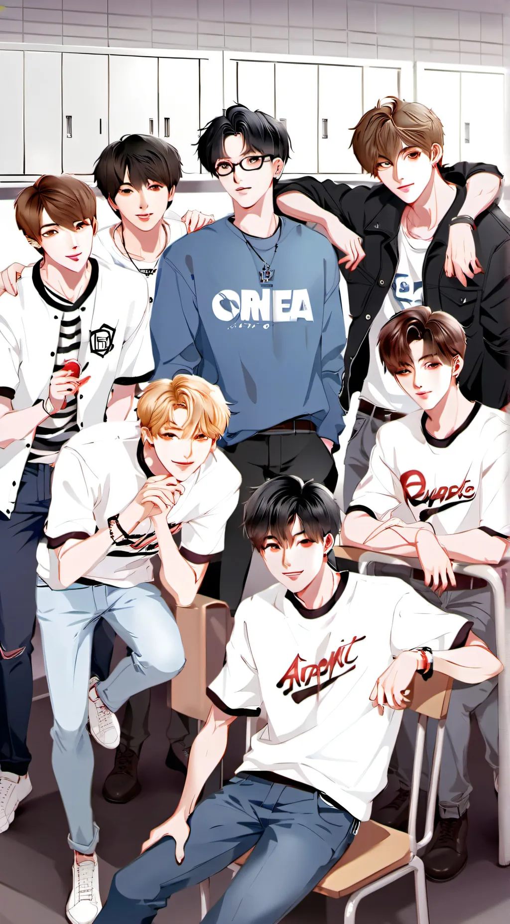 ai character: Gang of boys background