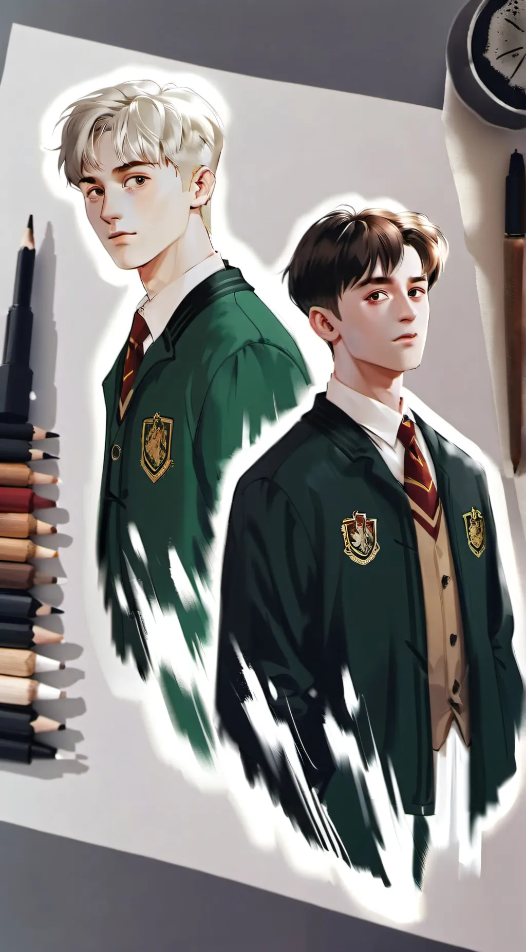 ai character: Draco x Harry 2 background