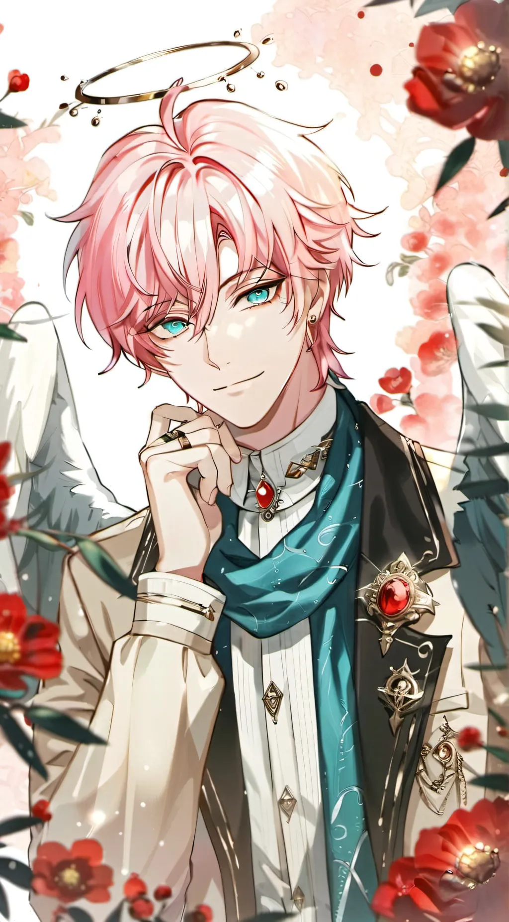 ai character: ꧁✦Aaron✦꧂ background