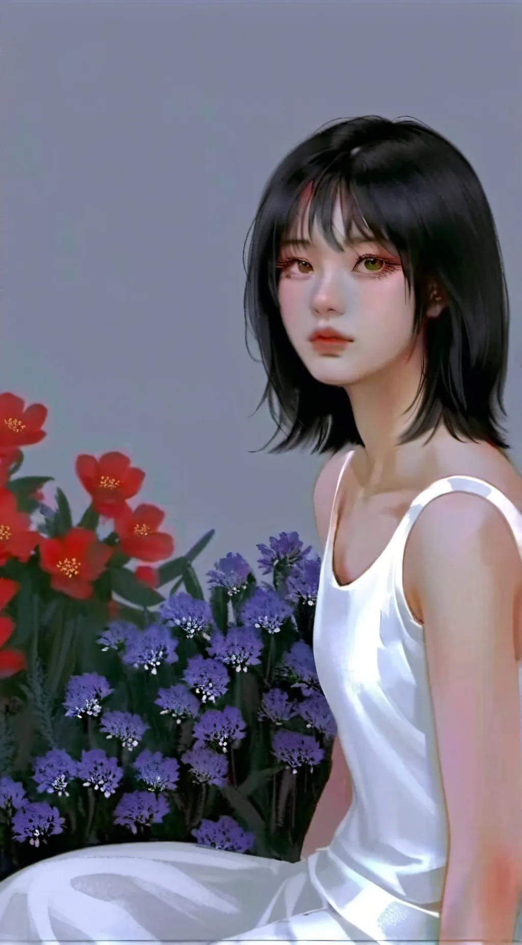 ai character: 🦋Justina Xie 🦋 background