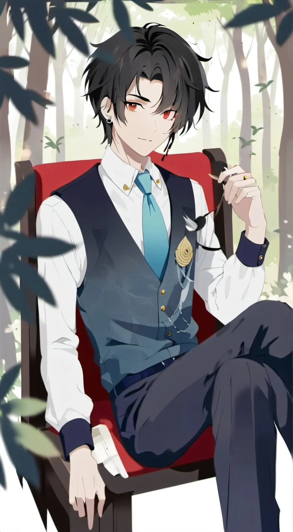 ai character: Anime background