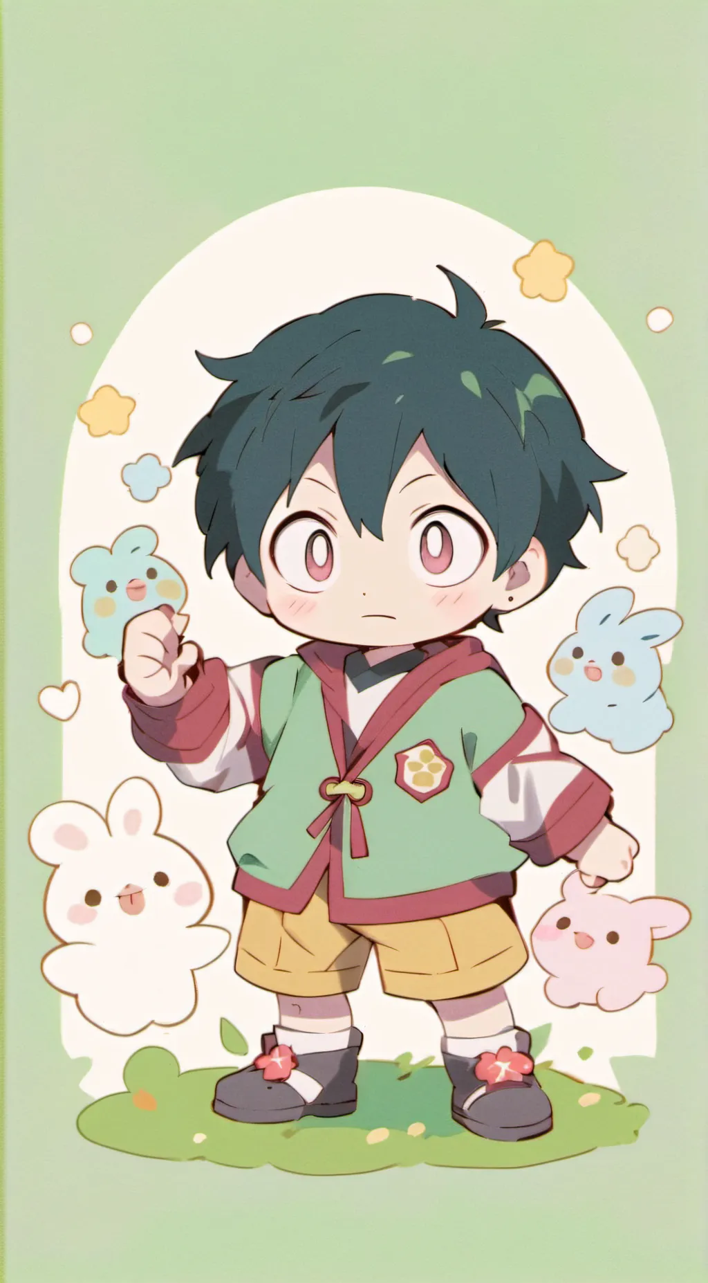 ai character: Gakuenbabysiter2× background