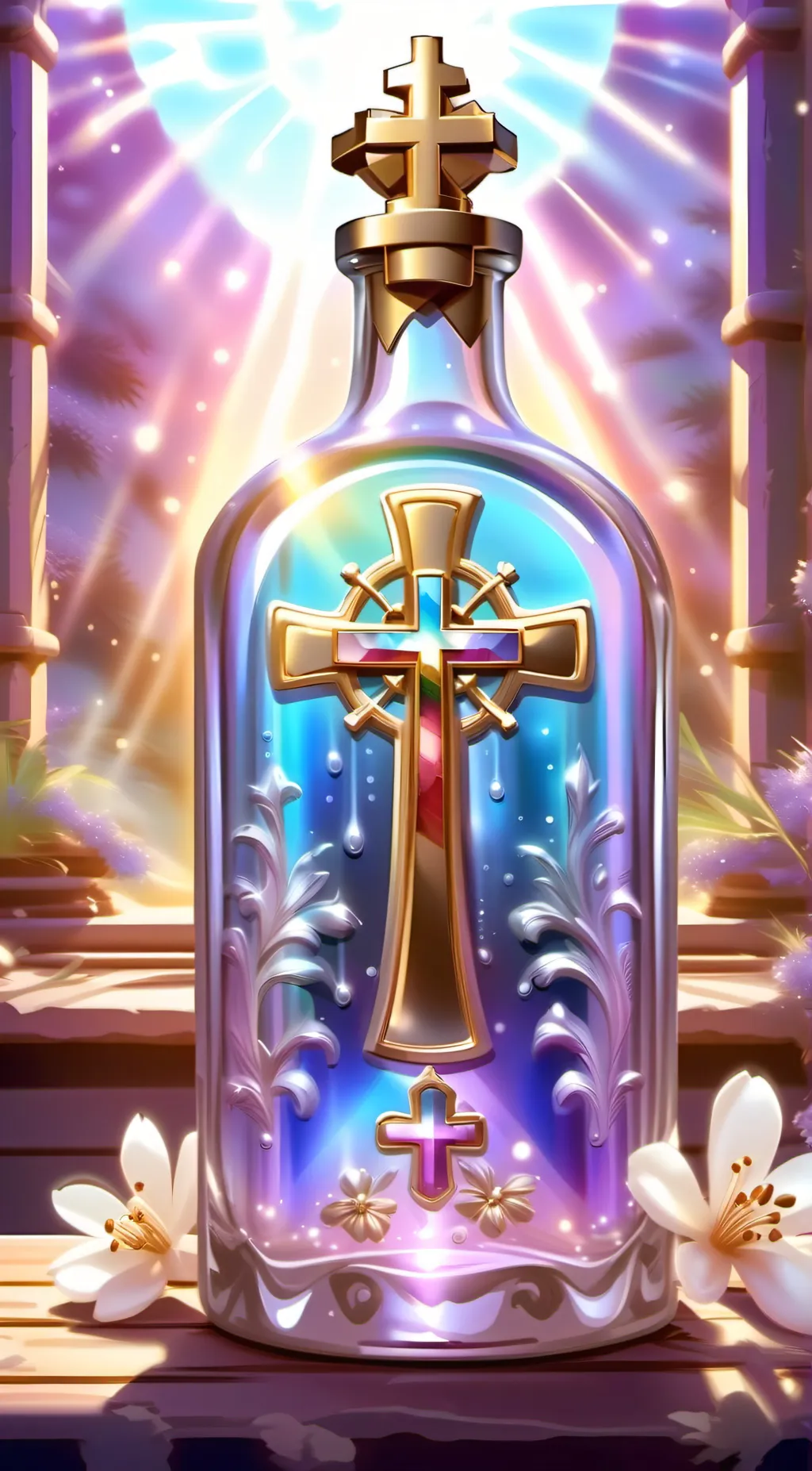 ai character: Holy Water  background