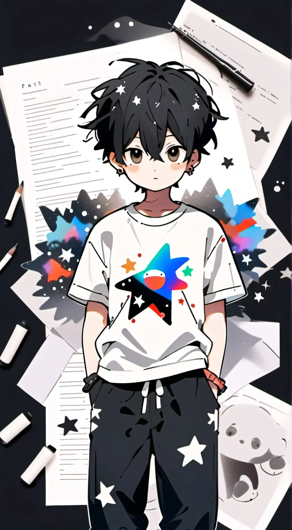 ai character: ko background