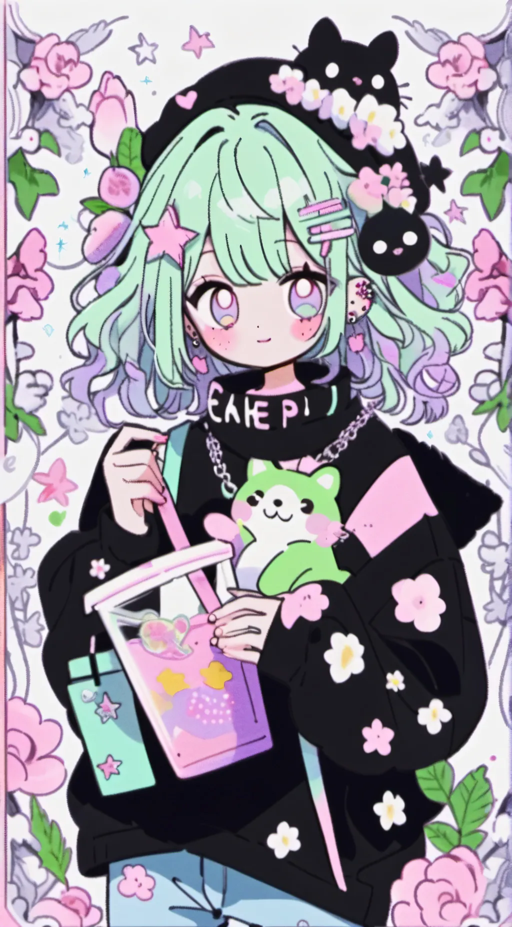 ai character: Luna background