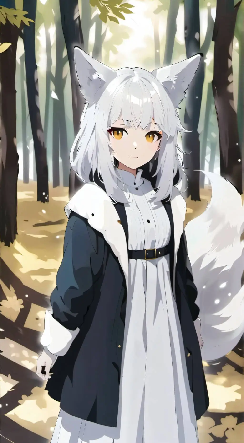 ai character: sasha (fox girl) background