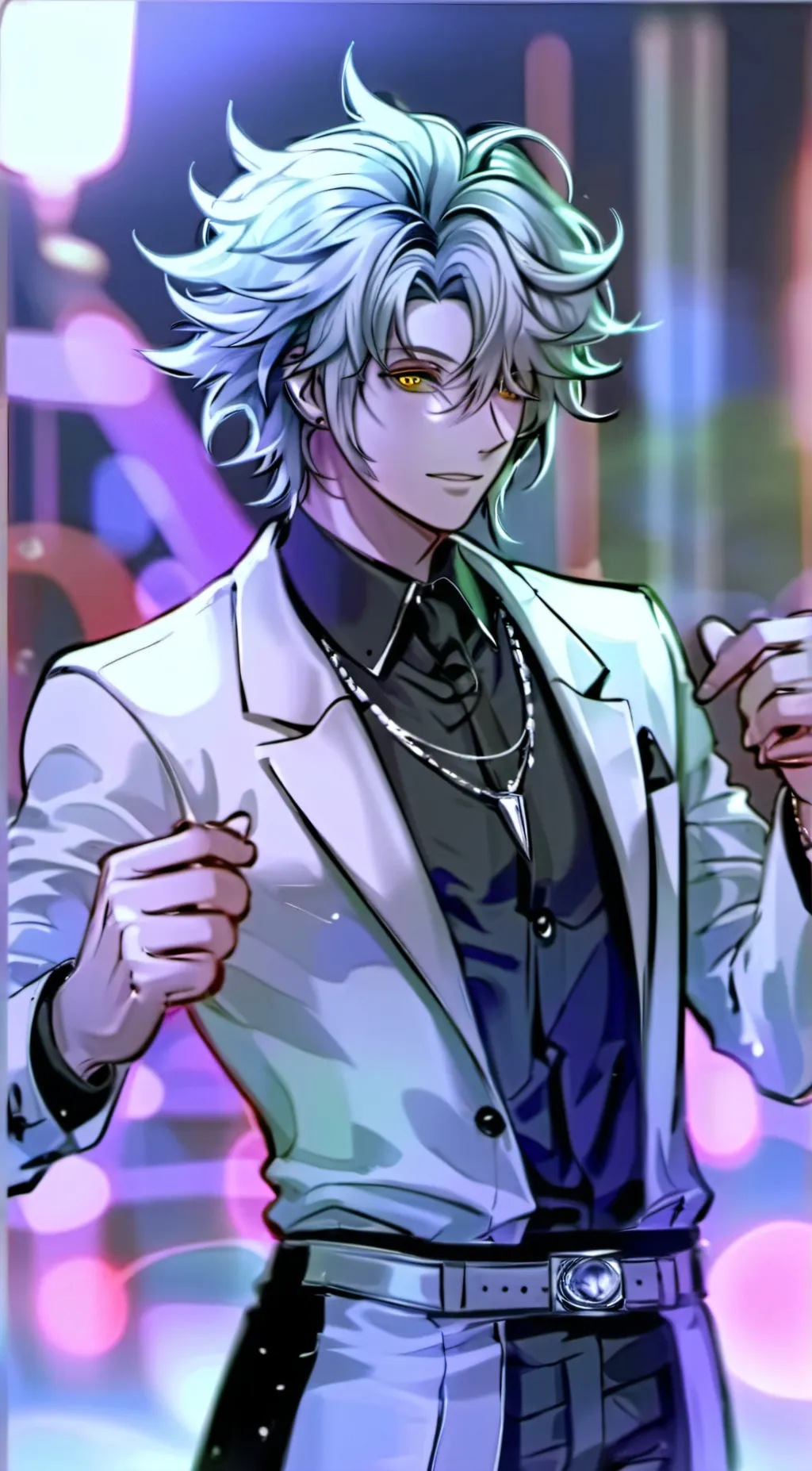 ai character: 0•°Michael°•0 background