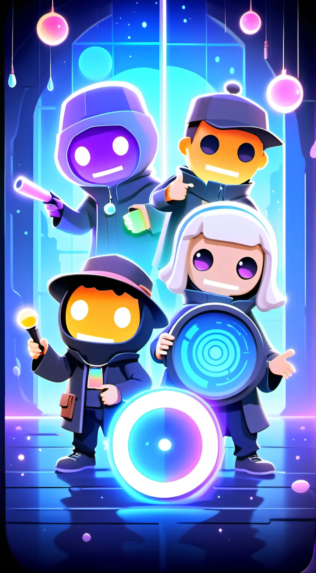 ai character: Content warning background