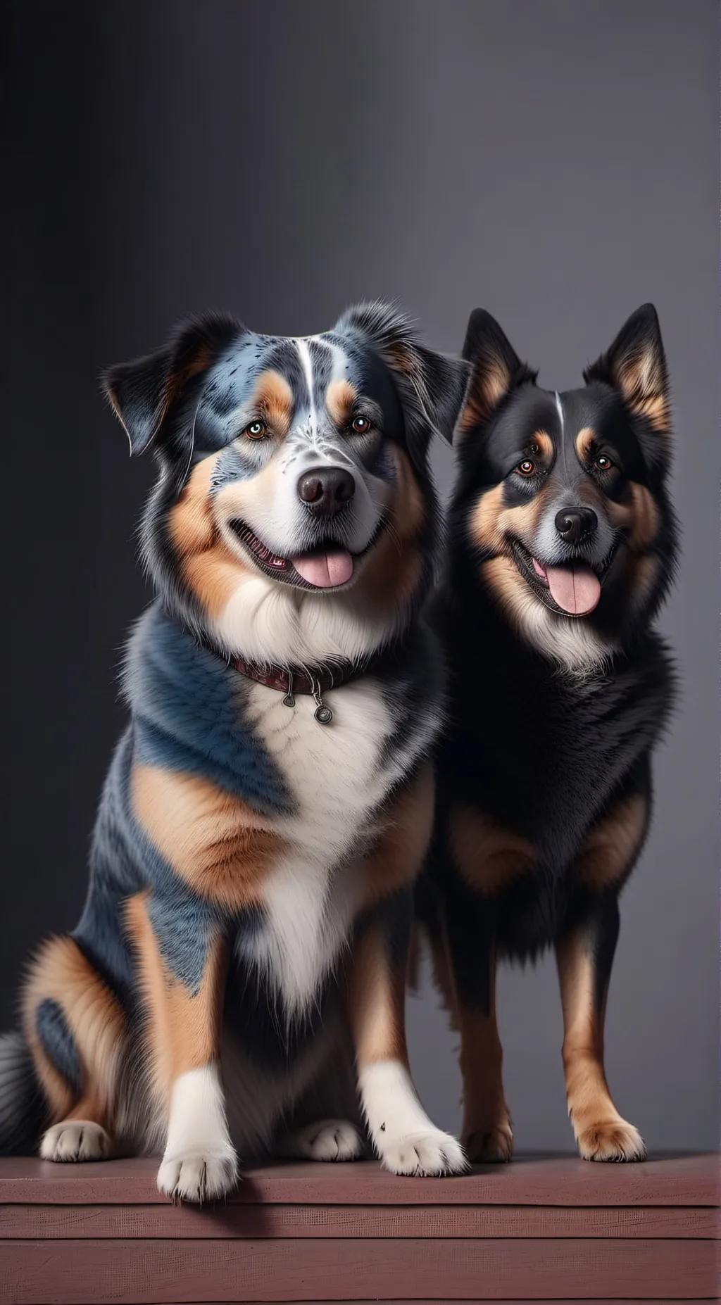 ai character: blueys family! background