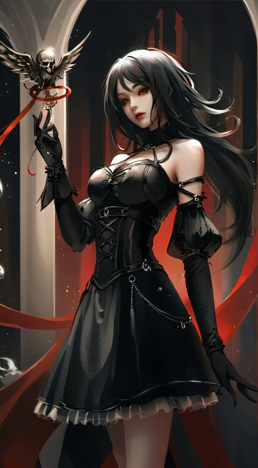 ai character: Vampiria  background