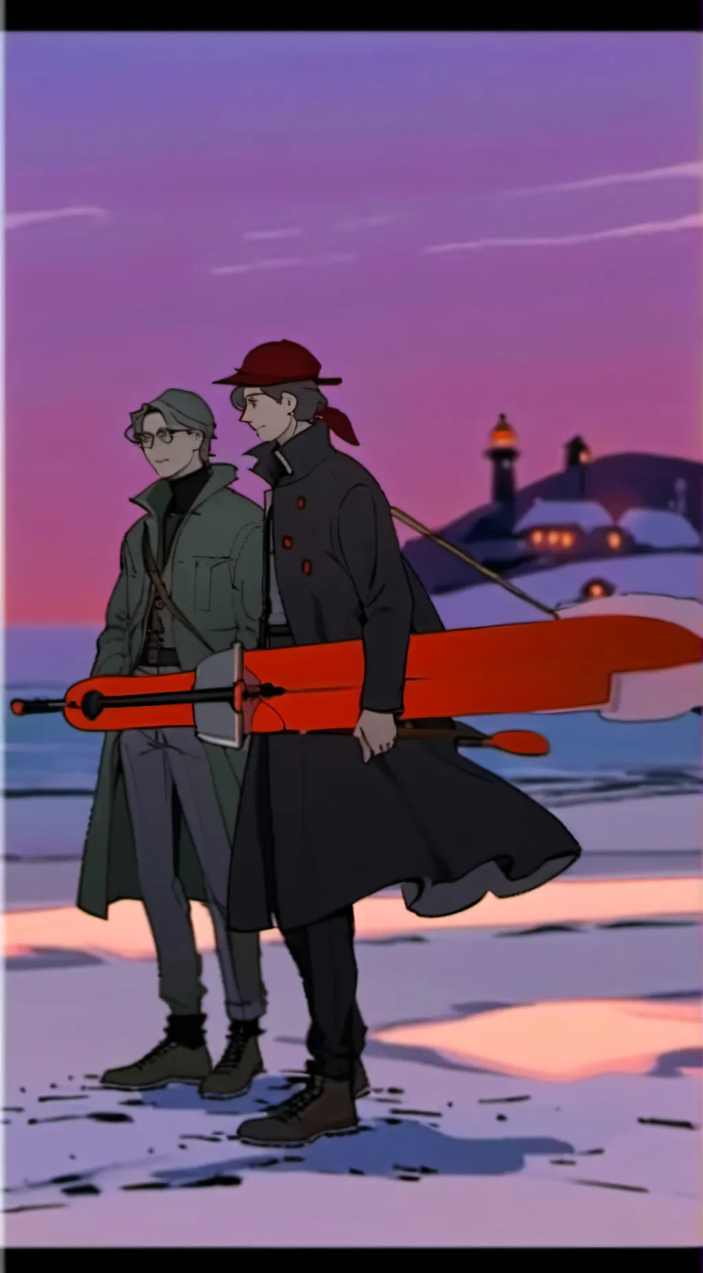 ai character: Stanley and kaz  background