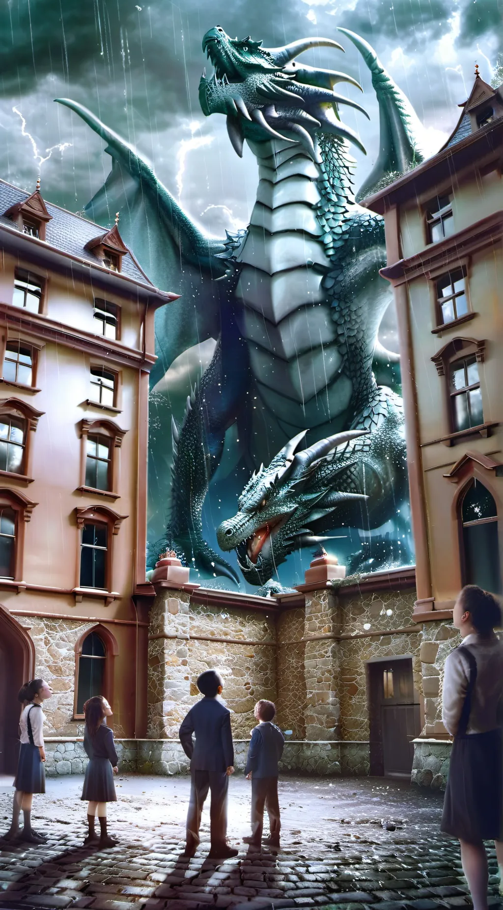 ai character: creature school background