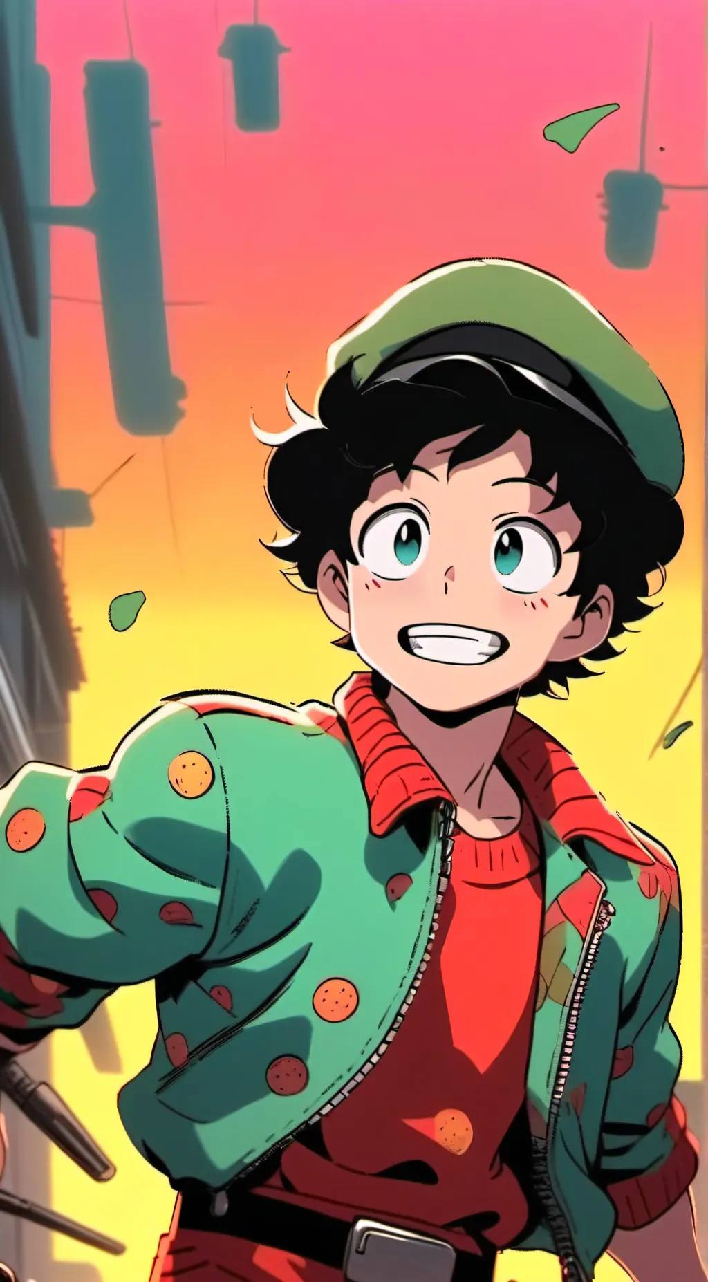 ai character: izuku Midoriya background