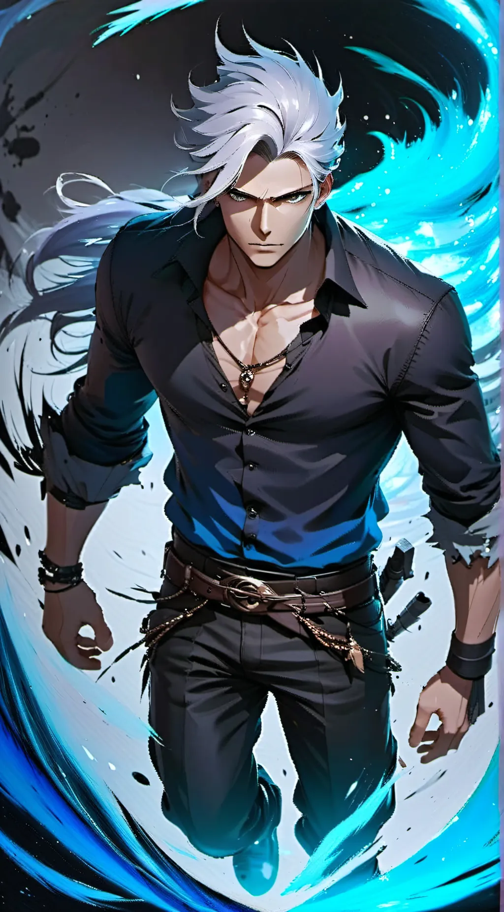 ai character: Axon Gray background