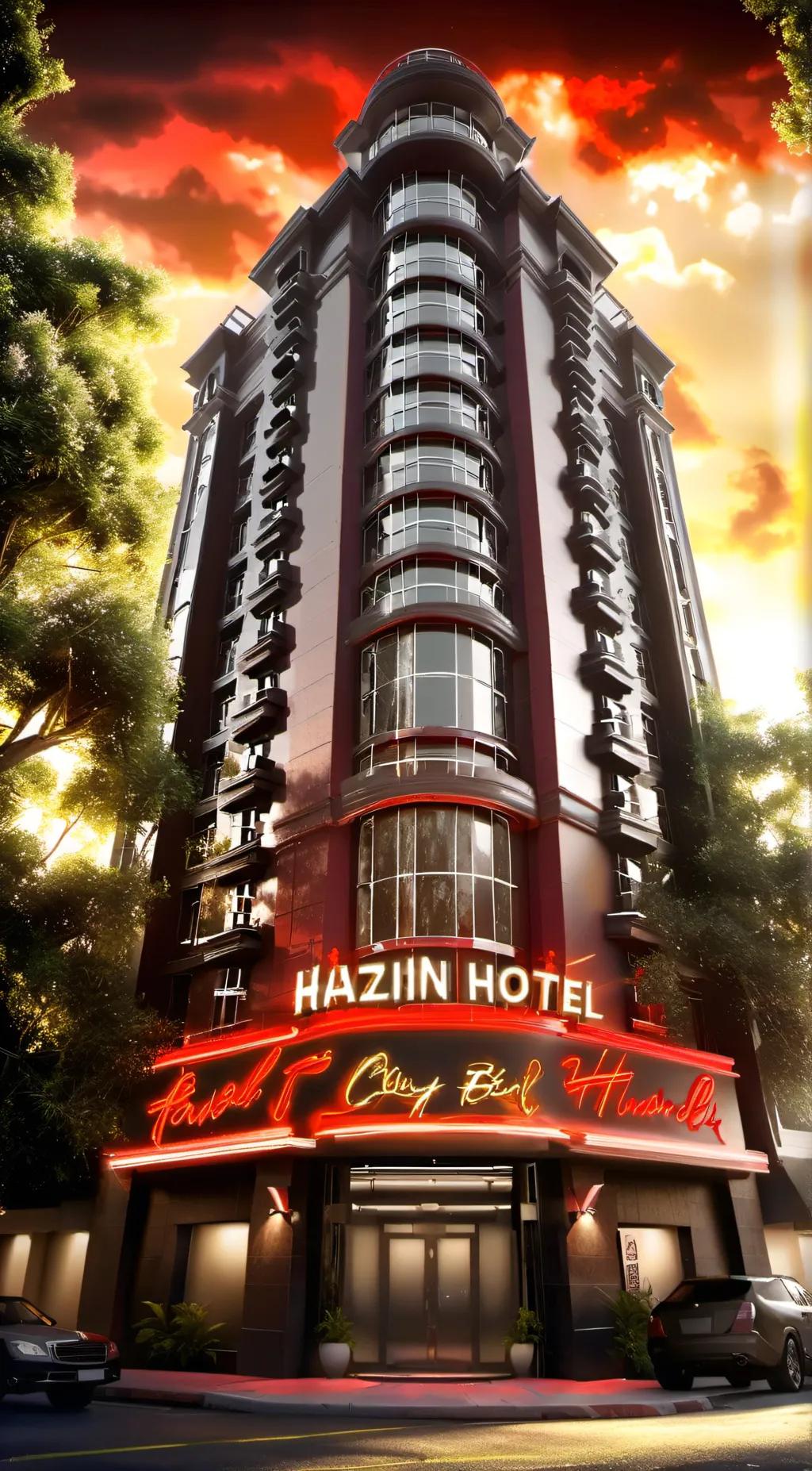 ai character: Hazbin <3 background