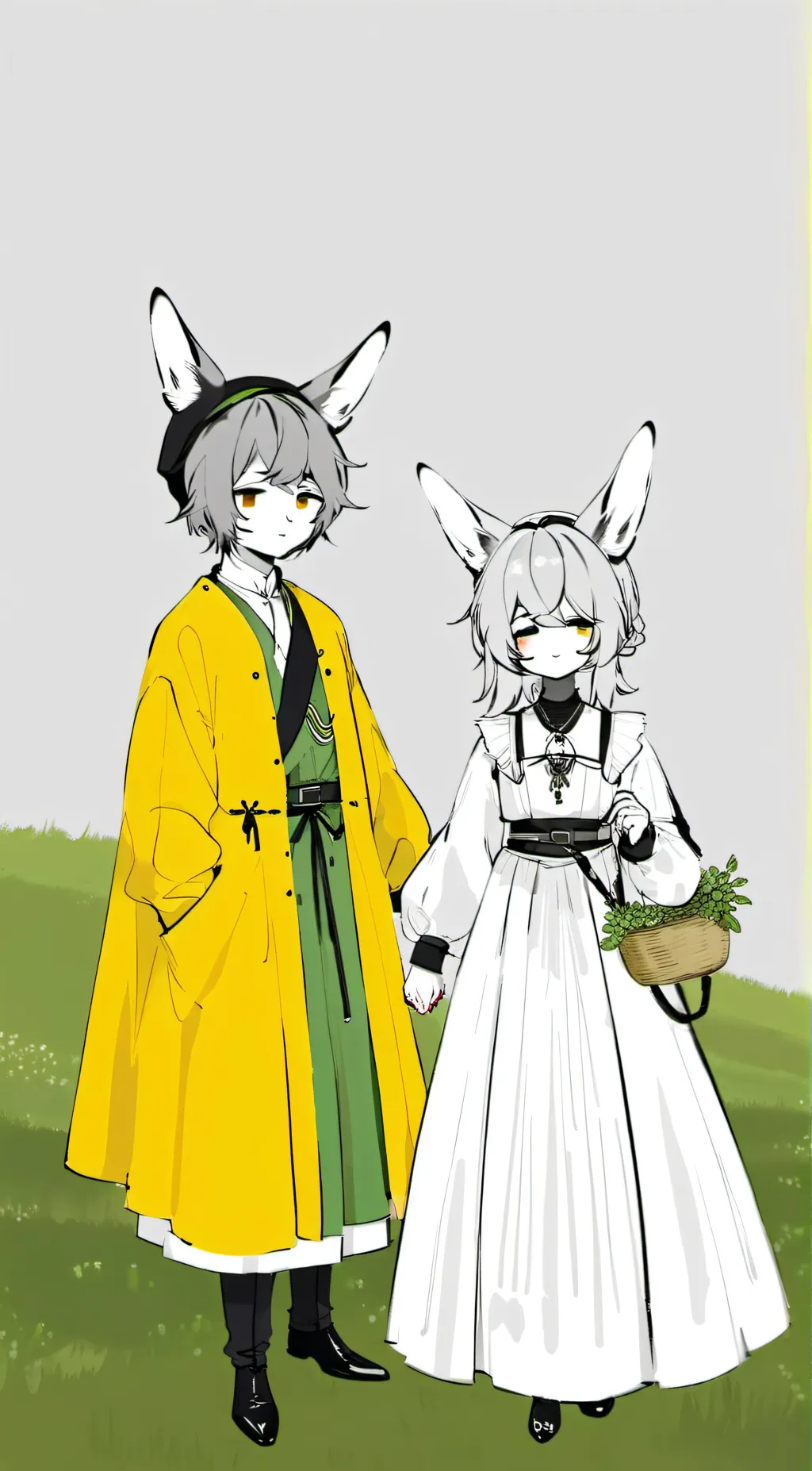 ai character: Emareld and Shine background