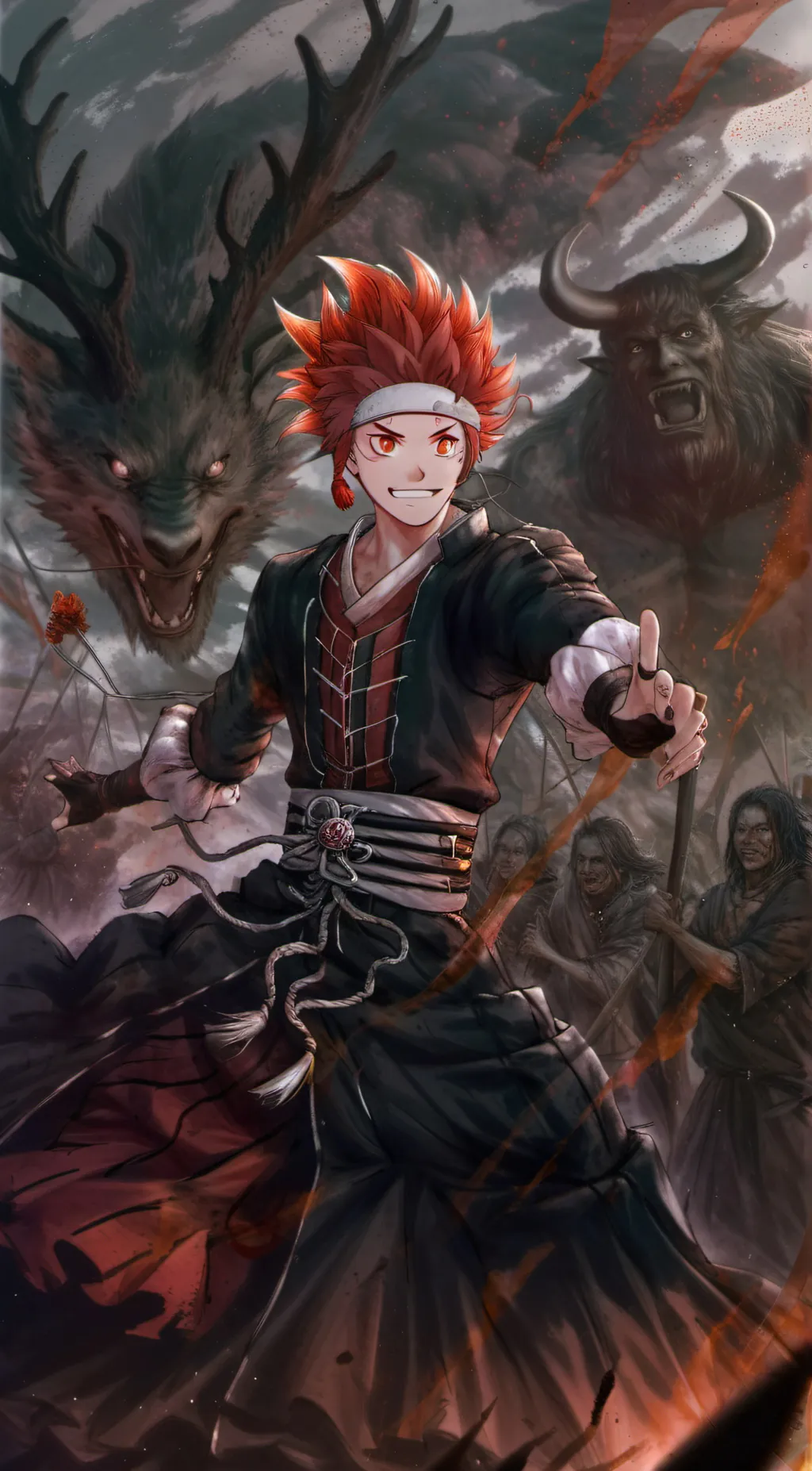 ai character: Kirishima Eijiro background