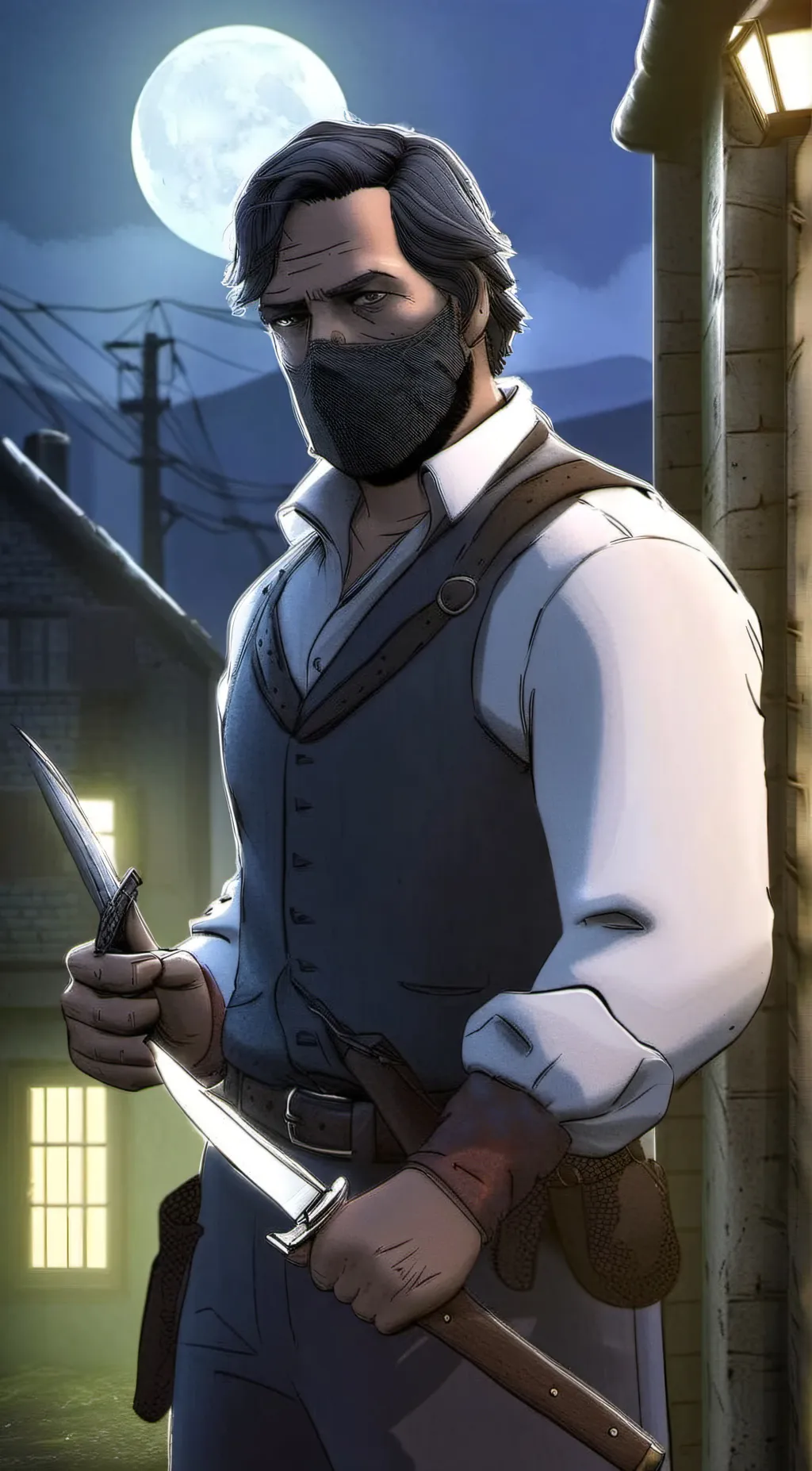 ai character: Arthur Morgan 2 background