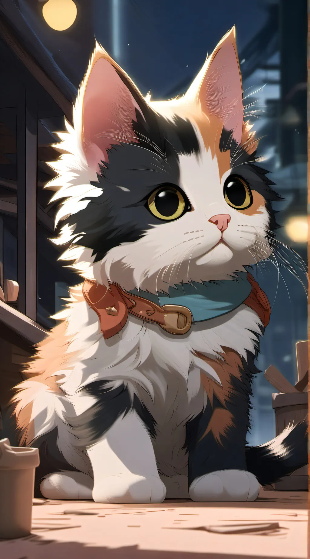 ai character: cookie background