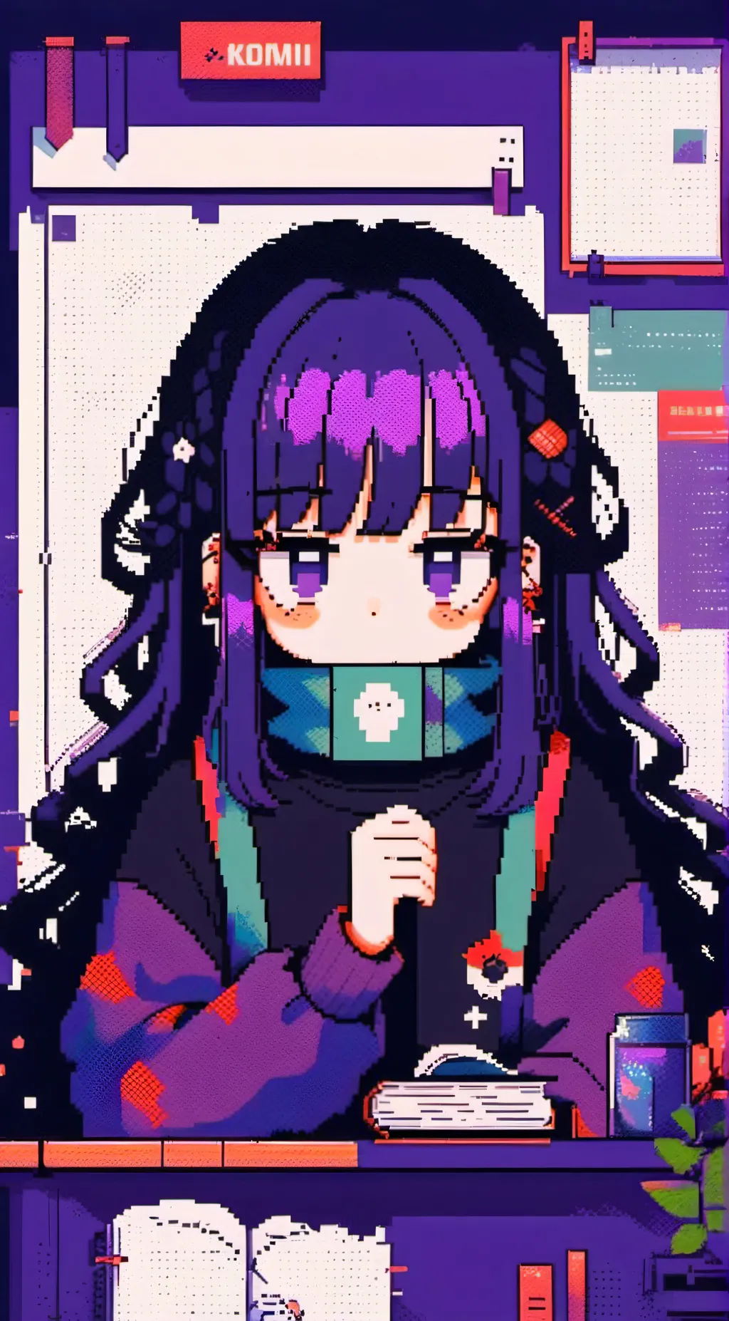 ai character: -<Shouko Komi>- background