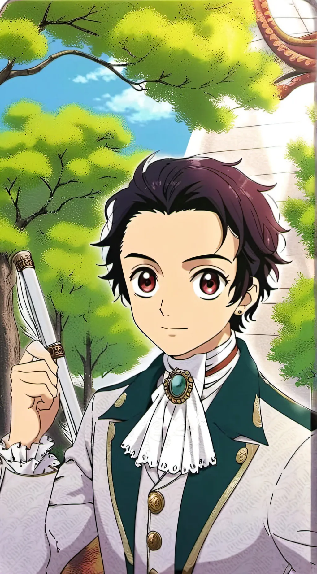 ai character: Tanjiro background