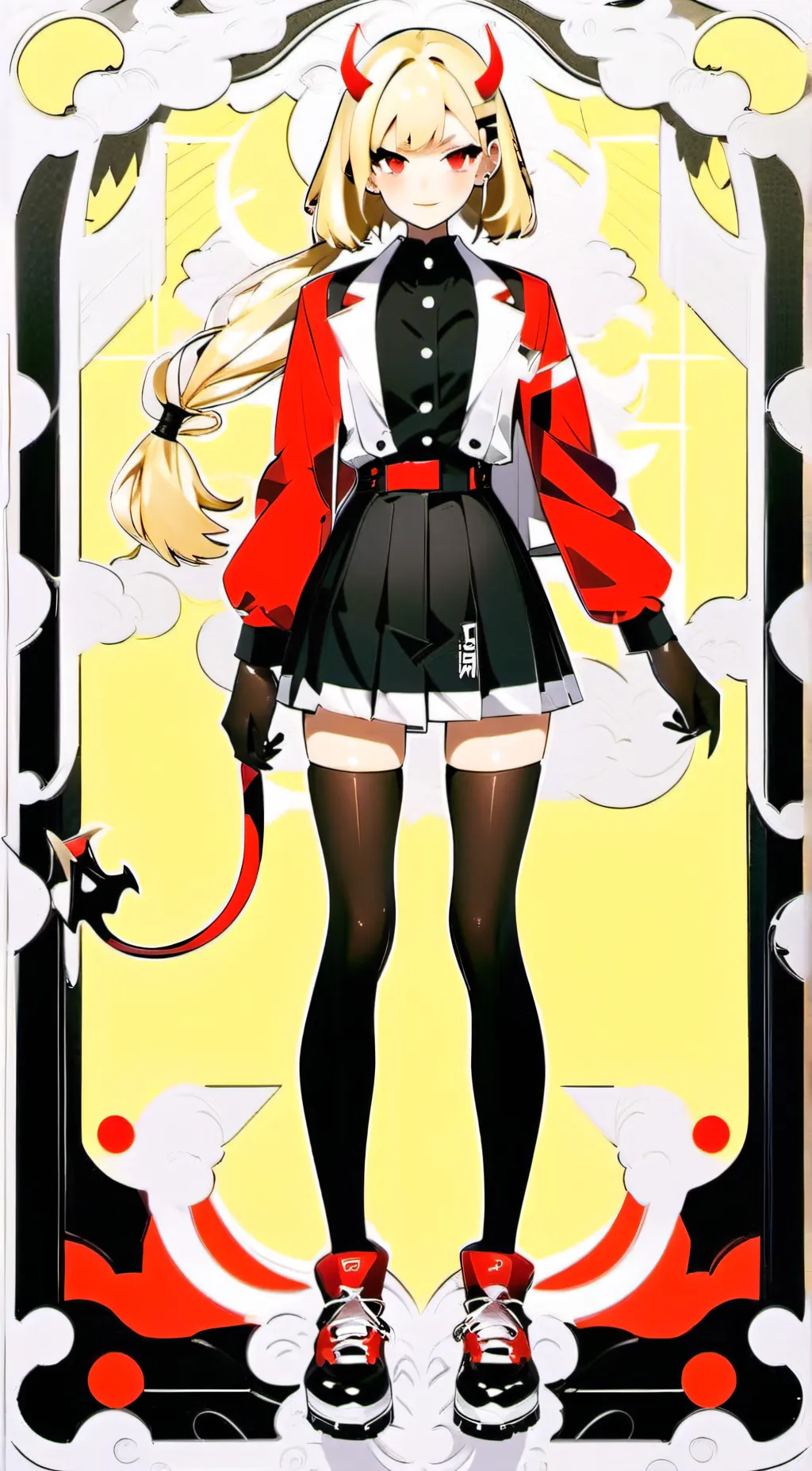 ai character: hh happy virus background