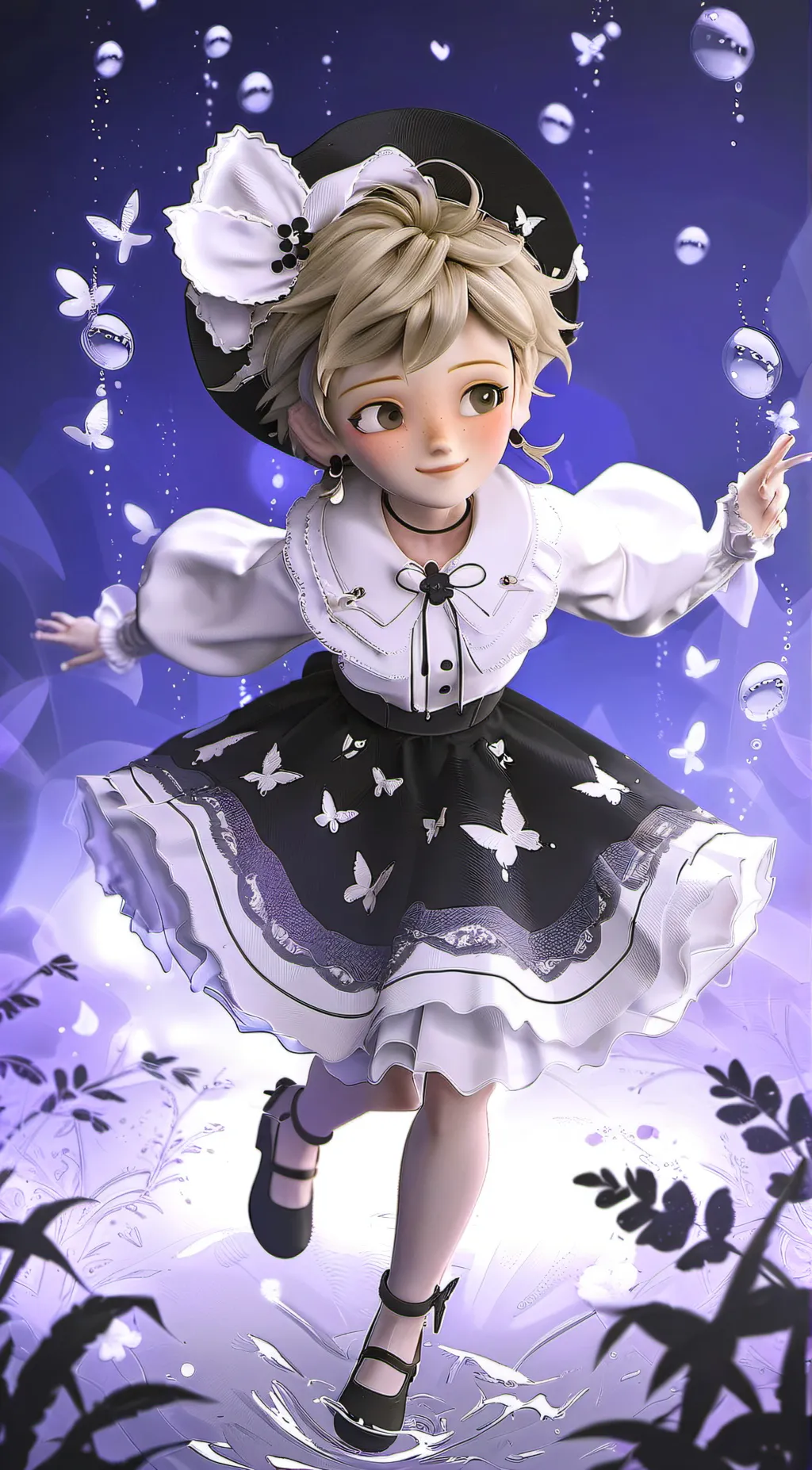 ai character: Adrian, net background