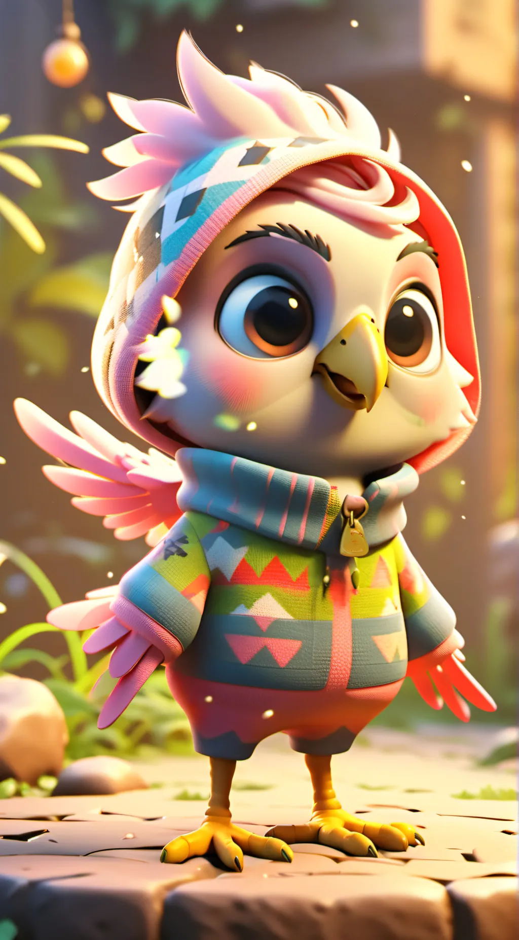 ai character: Birdissa Birdigo background