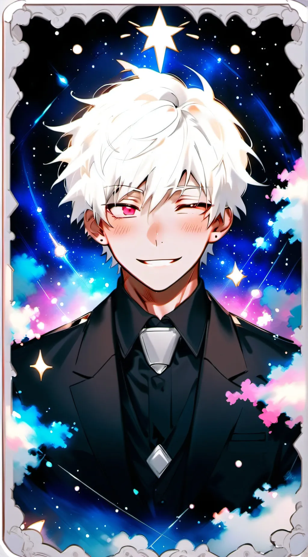 ai character: Bakugo+Deku background