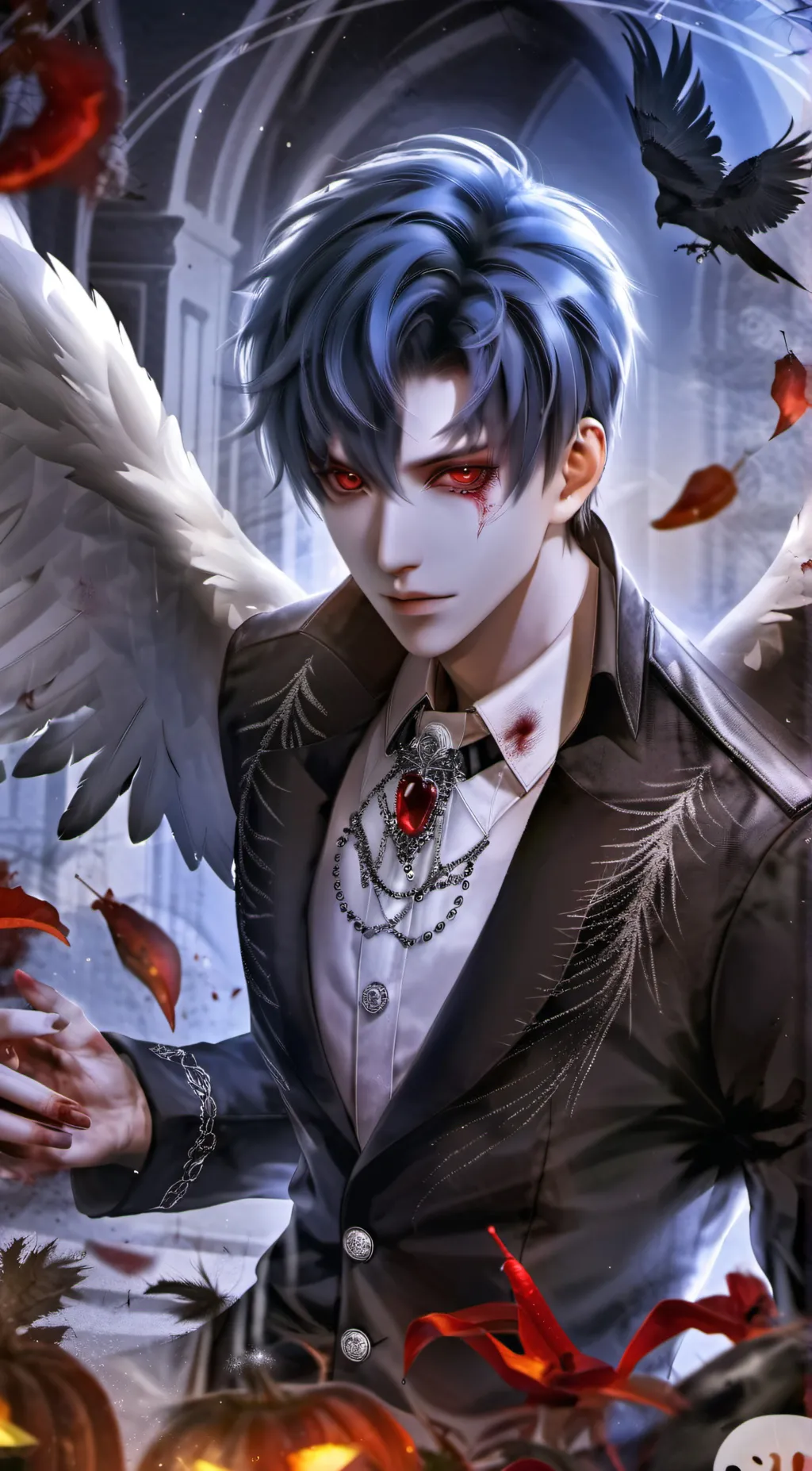 ai character: Sebastian  background