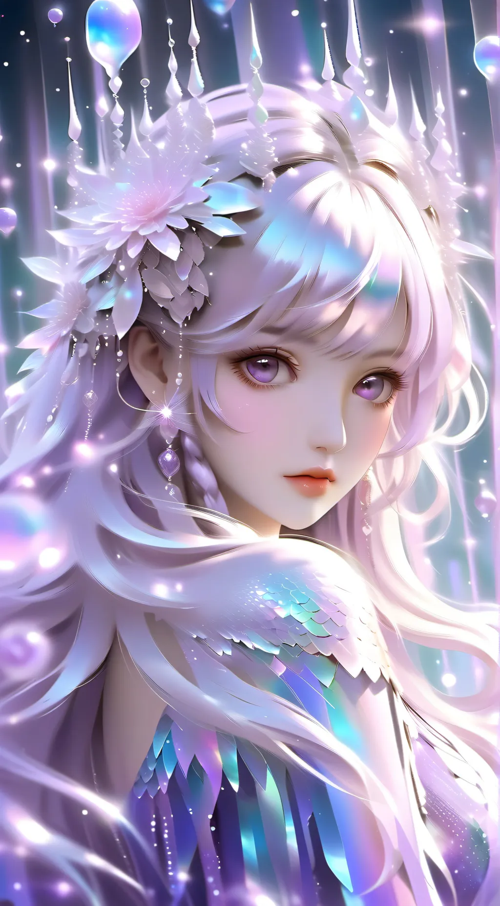 ai character: Aurora background