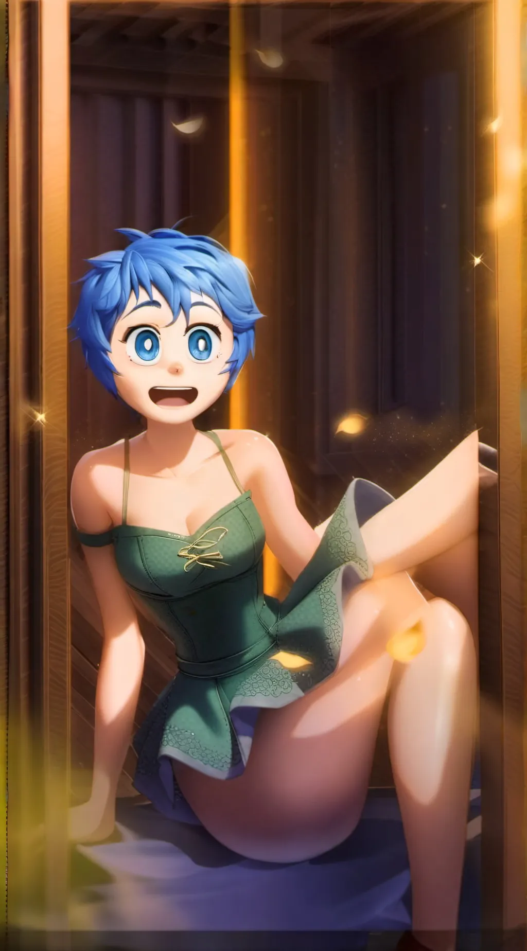 ai character: Joy 💛 background