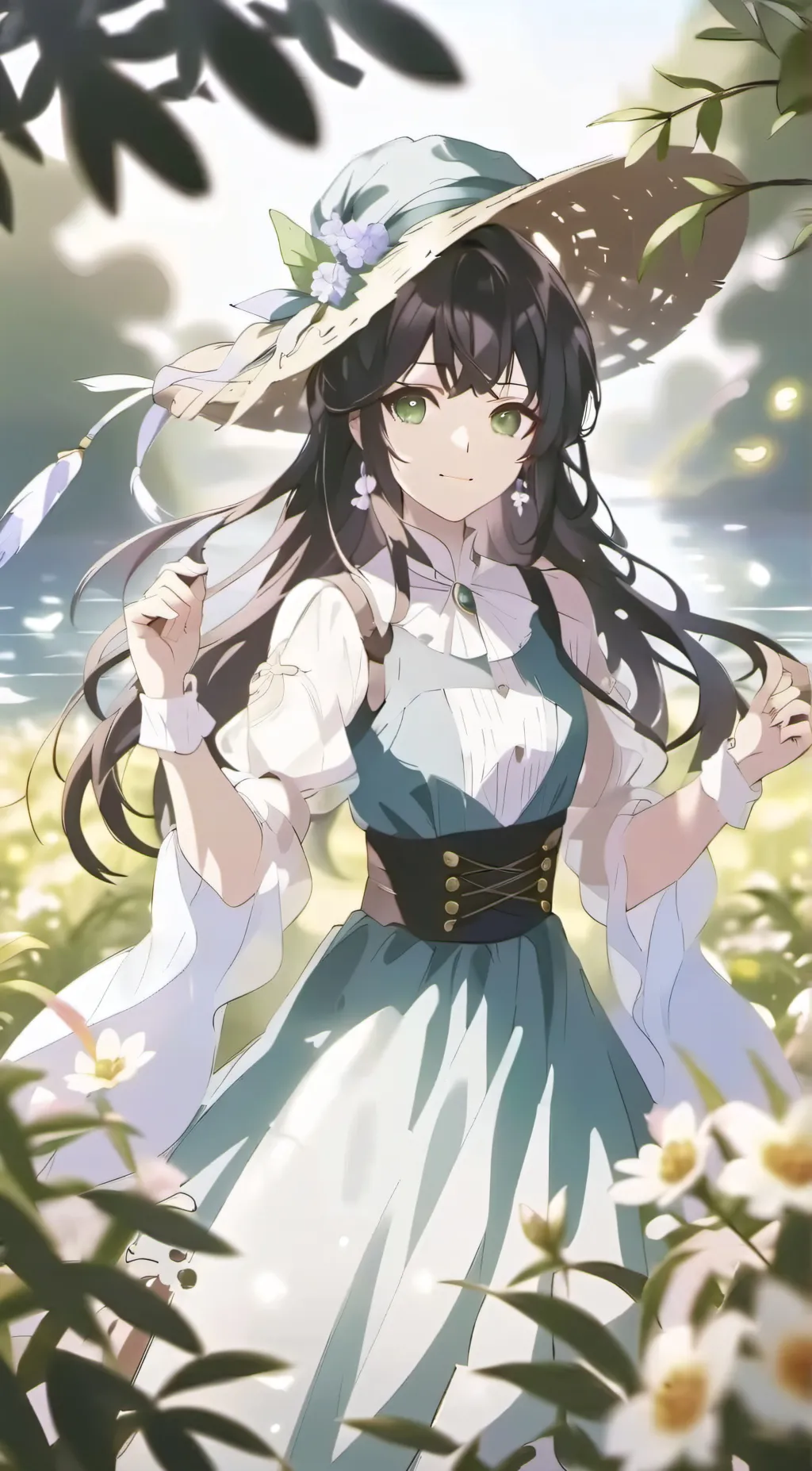 ai character: sky background