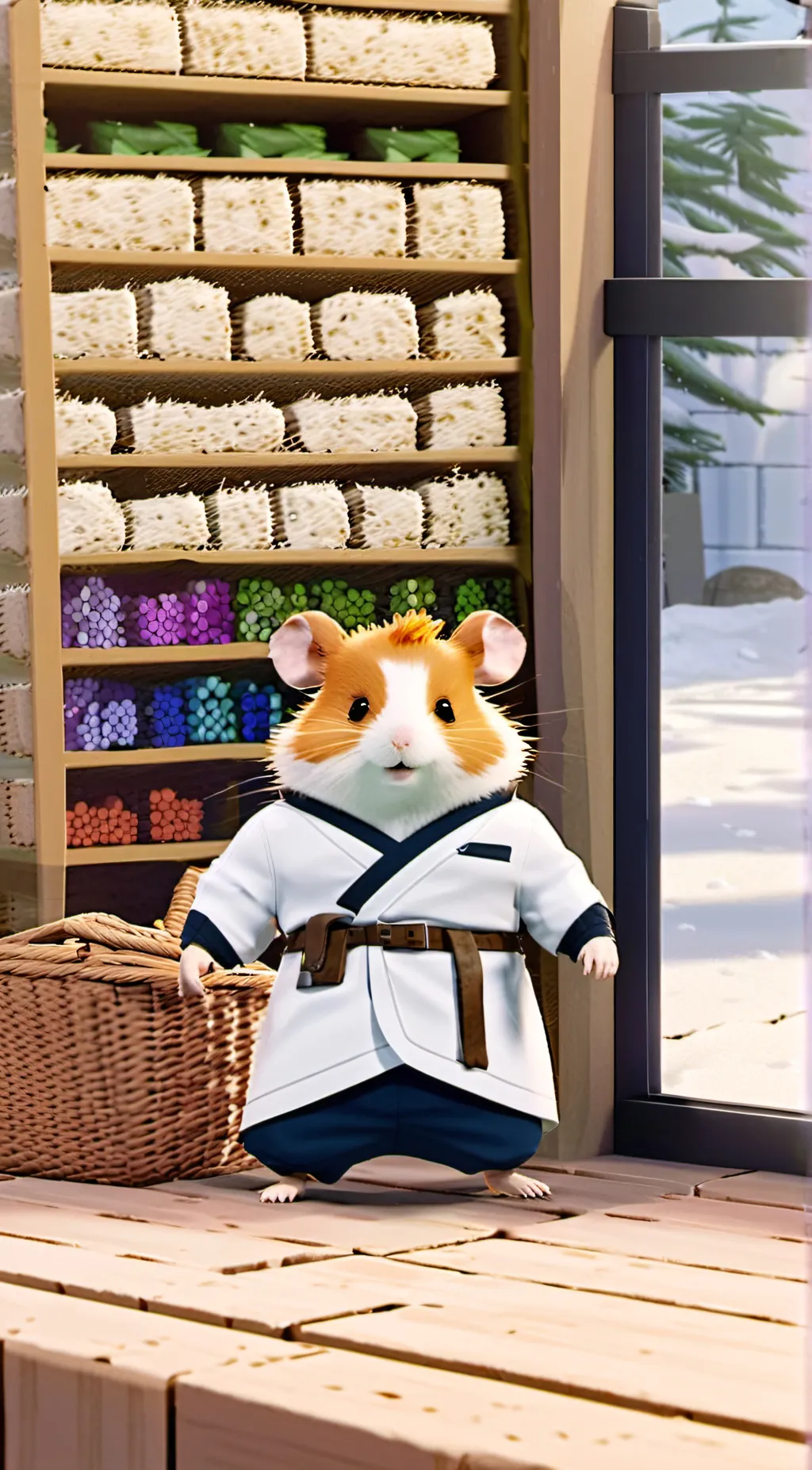 ai character: peanut  background