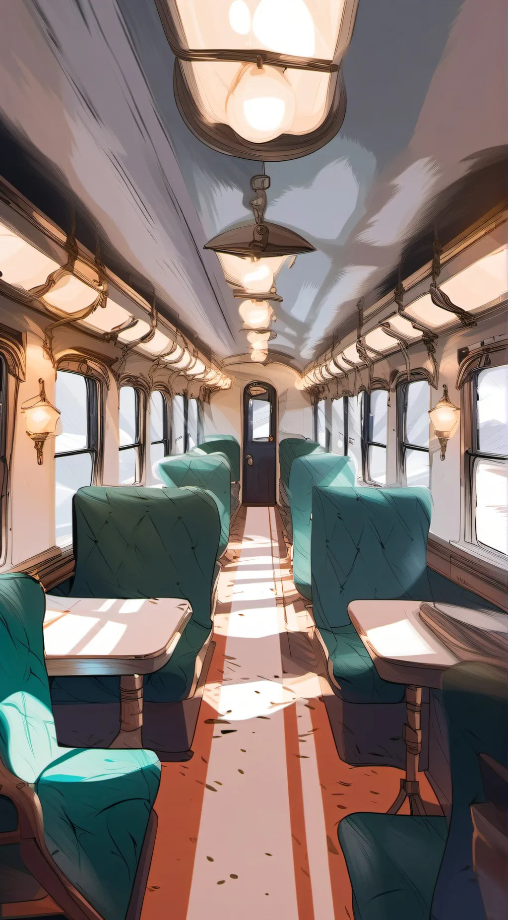 ai character: ✫hogwarts train✫ background