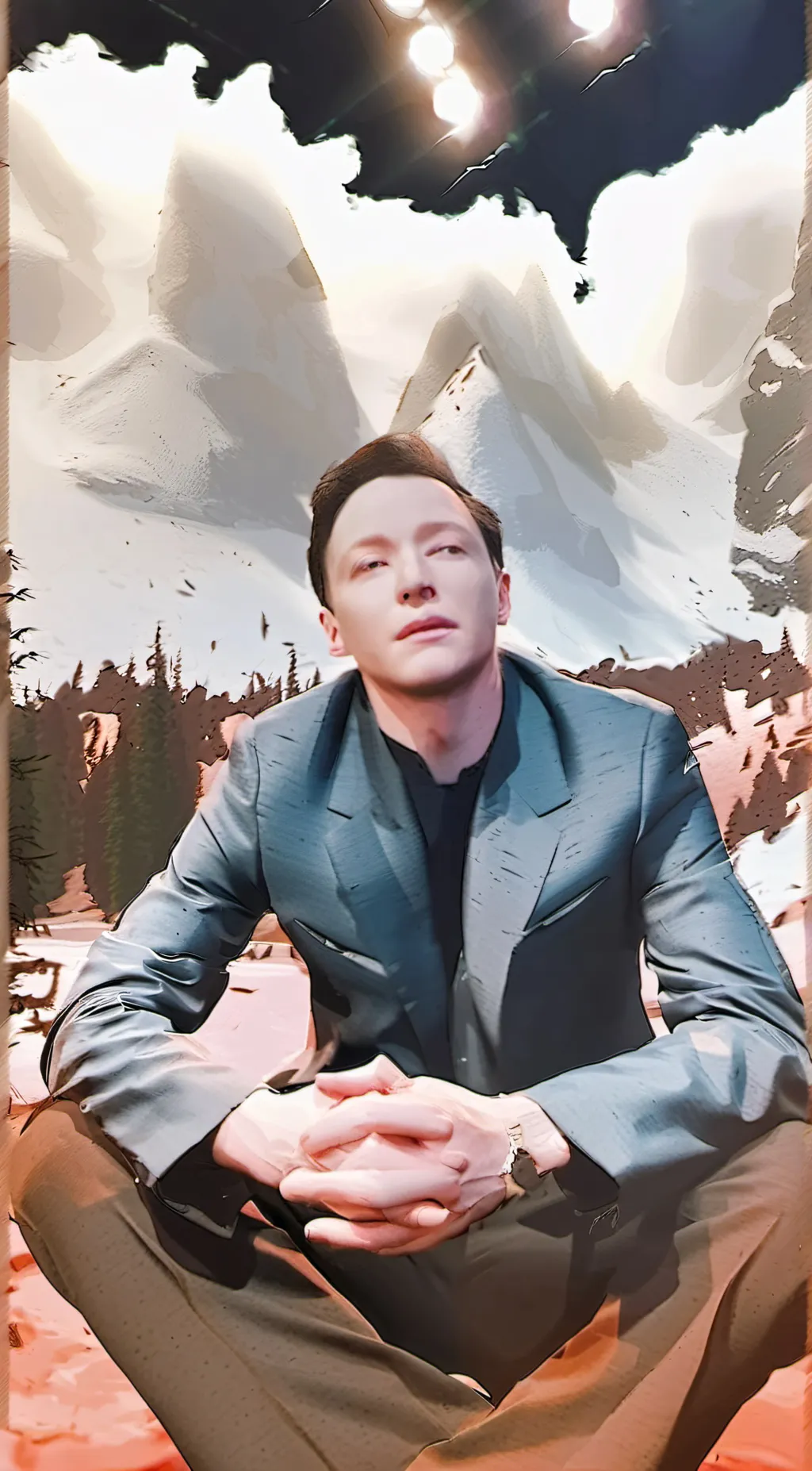 ai character: Justin  background