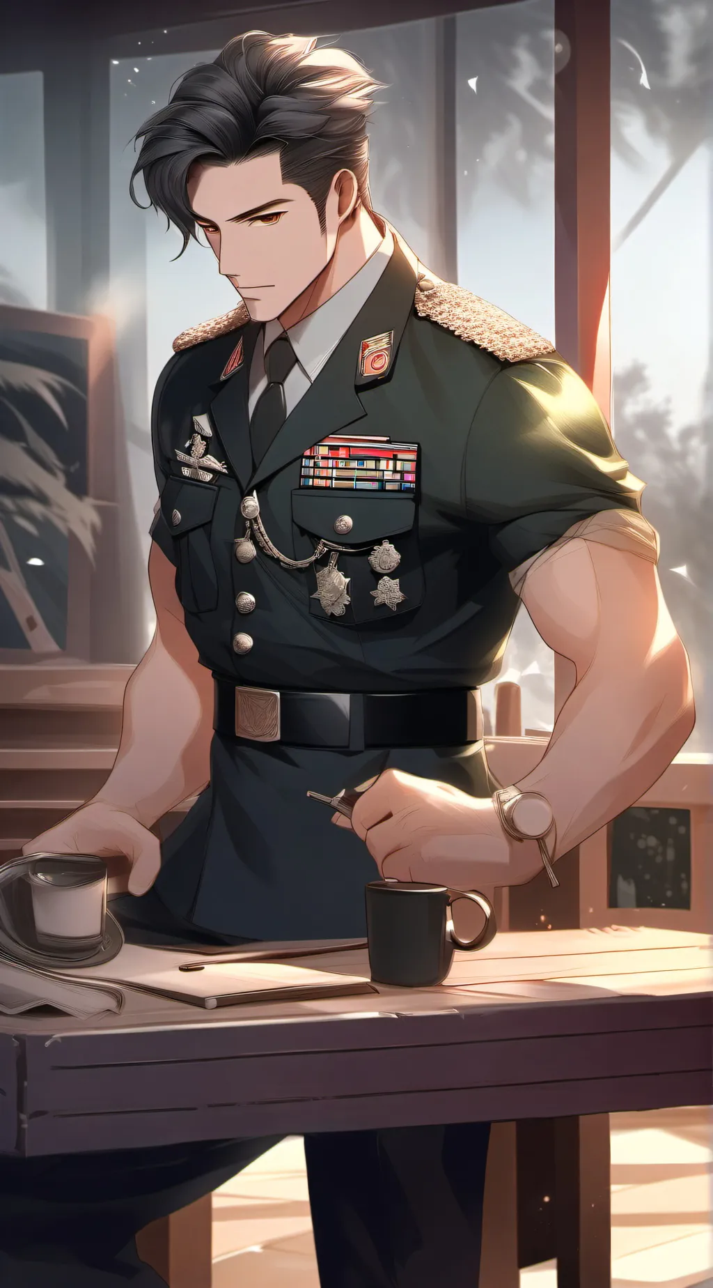 ai character: adjutant florian background