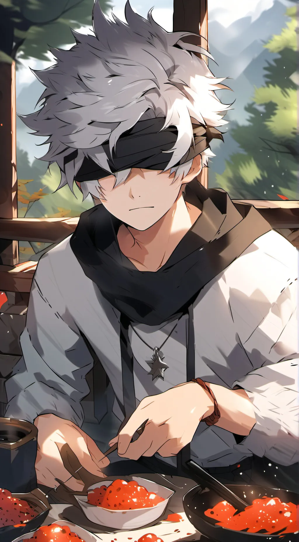 ai character: Satoru Gojo background