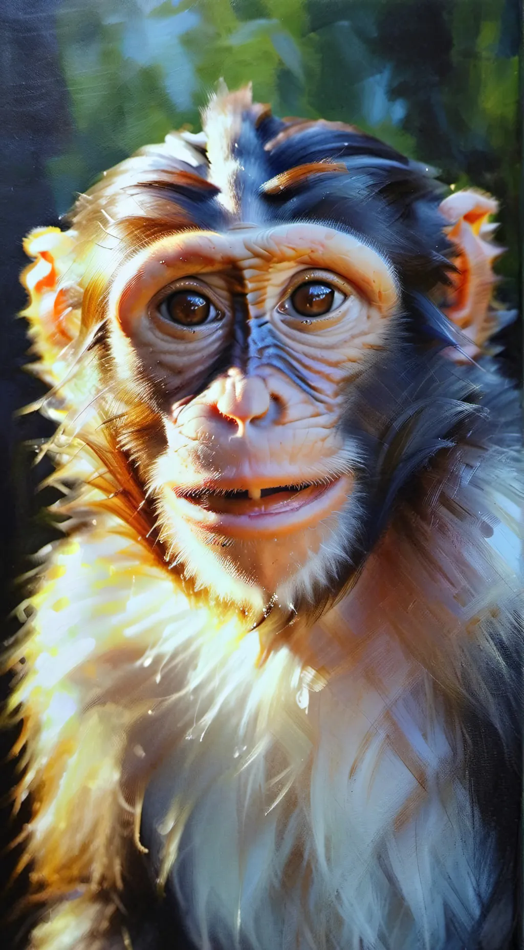 ai character: Curious George background