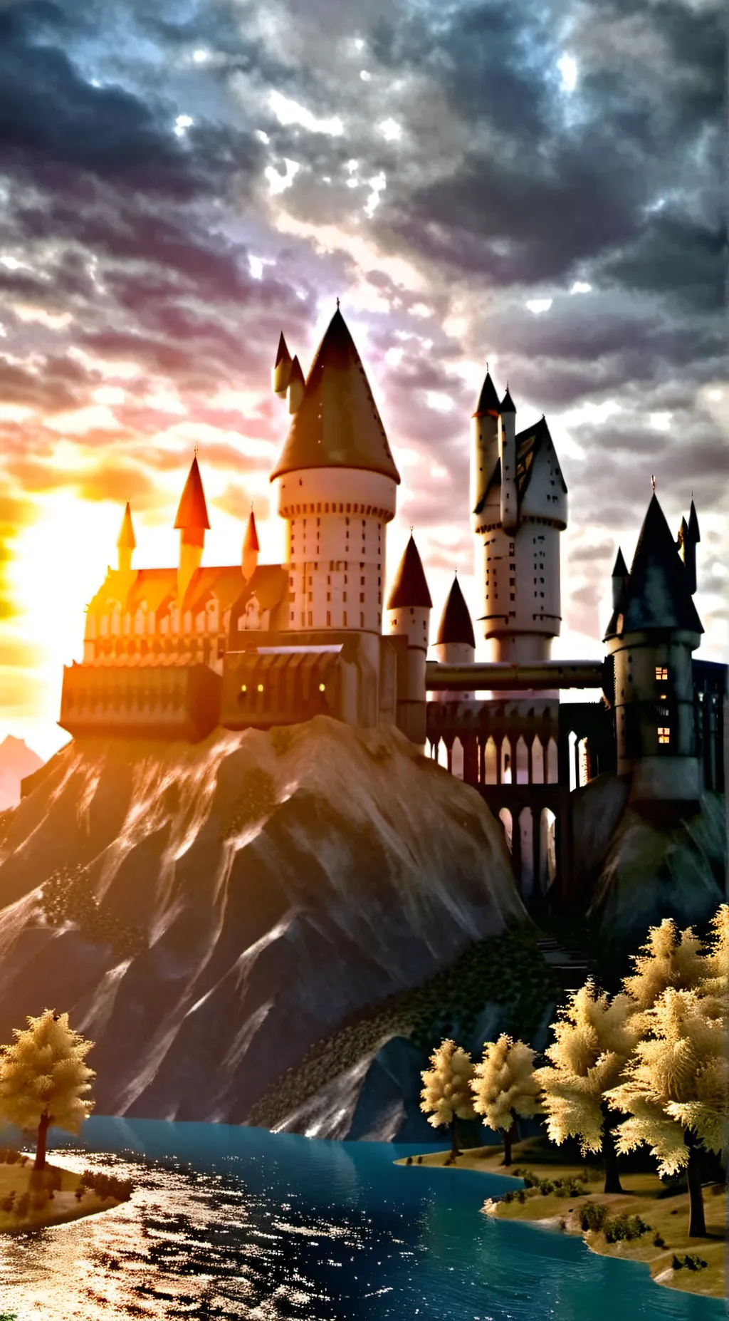 ai character: Hogwarts background