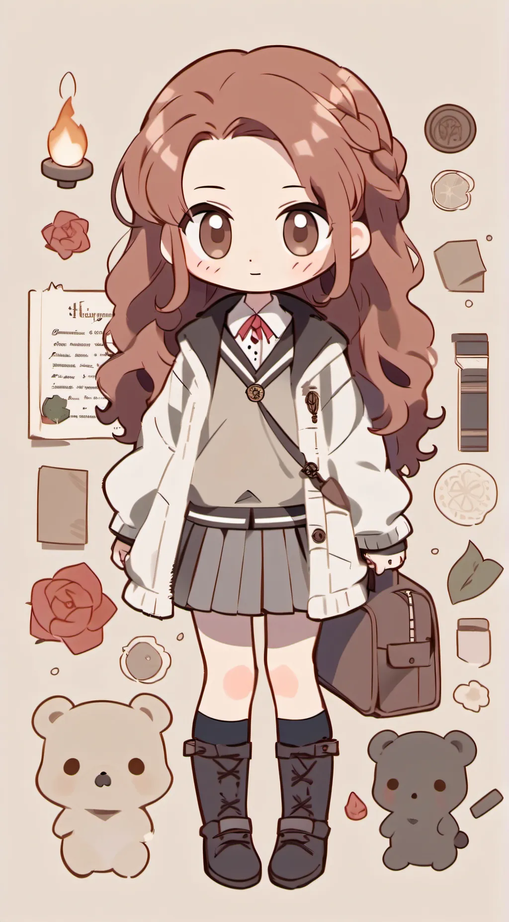 ai character: hermione Granger  background