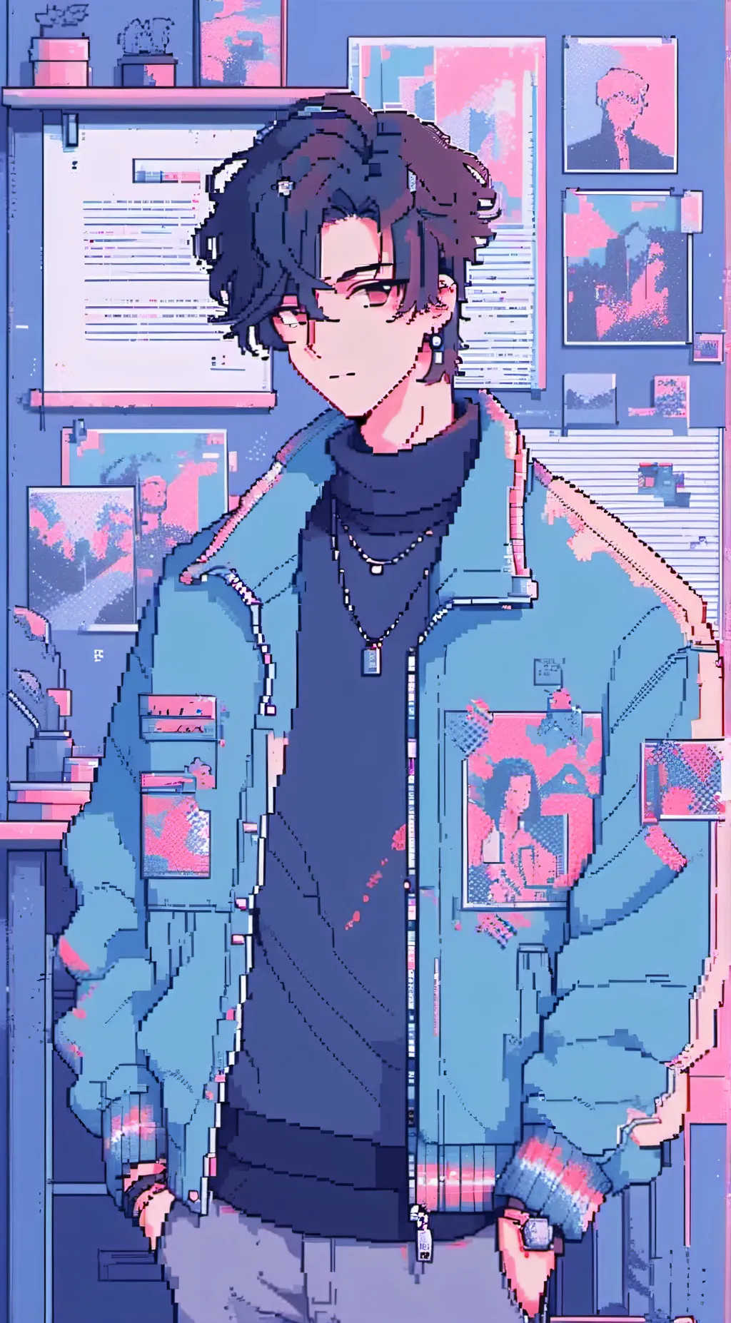 ai character: ash background